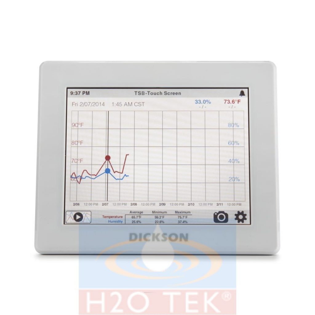 Graficador Humedad Temperatura Pantalla T Ctil Marca Dickson Mod Tsb