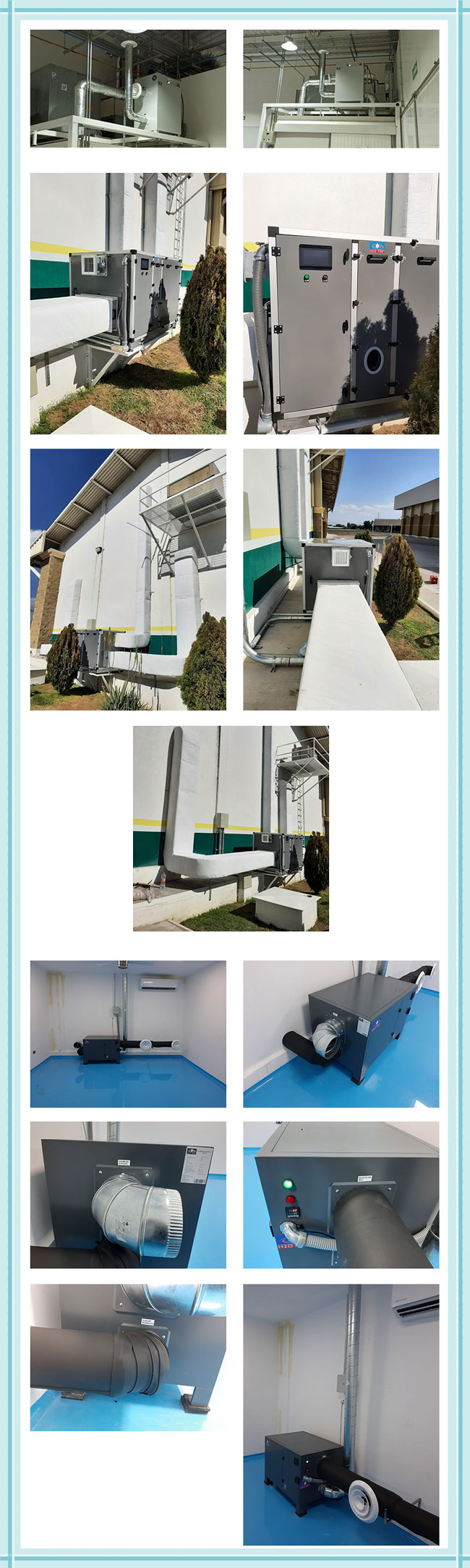 El deshumidificador desecante industrial ORD-1000H del panal rotatorio  plástico ACARICIA la sequedad de PCTG
