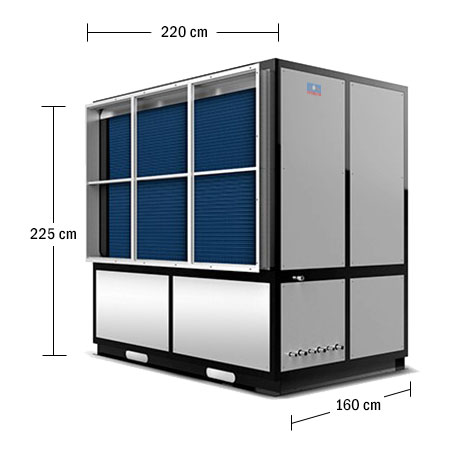 Deshumidificador industrial-comercial de Refrigeración Cap. 324 pintas (150  lts.) 120V.