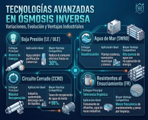 tabla de ósmosis inversa